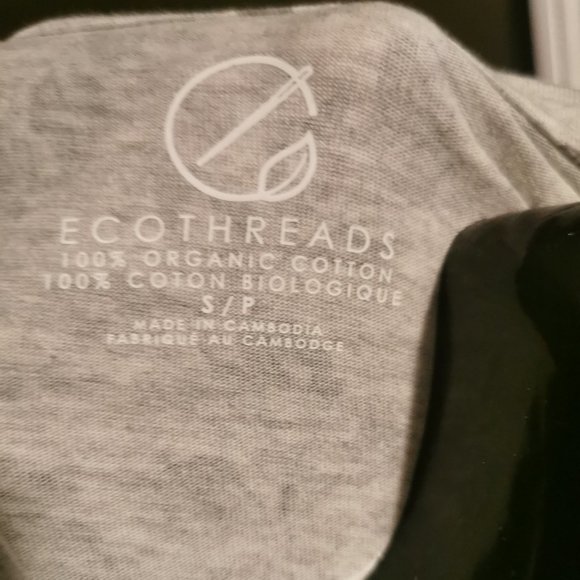 Ecothreads Women's Organic Cotton T-Shirt (Grey) - Picture 7 of 7